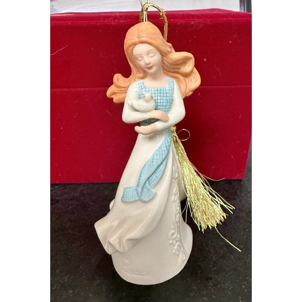 Lenox Ornament Angel of Grace with Peace Dove, 4.5